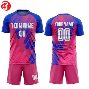 Camiseta de fútbol con estampado de sublimación de secado rápido de alta calidad, camisetas de fútbol, conjunto de adultos, uniformes deportivos de entrenamiento de equipo - Product Image 4
