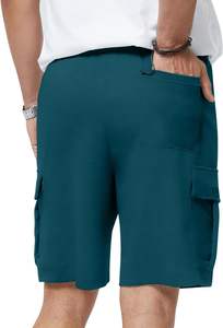 กางเกงขาสั้นผ้าคอตตอนผ้าฟลีซเทอร์รี่สำหรับผู้ชายออกแบบได้ตามต้องการกางเกงขาสั้นออกกำลังกายกลางแจ้งแบบลำลอง - Product Image 5