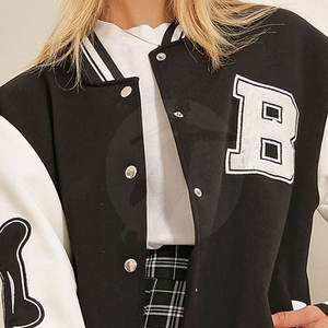 Vestes d'hiver pour adultes Lettermen tricotées à la main en coton fabriqué au Pakistan pour femmes - Product Image 5