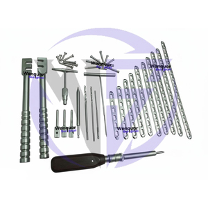 complete orthopedic lcp narrow <b>plate</b> kit 222 pcs 4.5mm large fragment locking instrument <b>set</b> surgical wenquar manual - Product Image 4