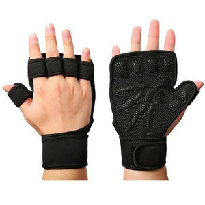 Guantes de Gimnasio Personalizables de Medio Dedo, Antideslizantes, Transpirables, de Cuero, para Entrenamiento Físico y Levantamiento de Pesas, MOQ Bajo - Product Image 4