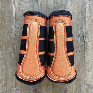 Botas de caballo a prueba de viento cálidas de lana bereber, protección de piernas, envolturas de caballo multicolor, equipo veterinario equino para equitación ecuestre - Product Image 4