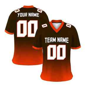 À la mode grande taille maillot de Football américain respirant Polyester maille Rugby uniforme hauts vêtements de Football américain - Product Image 2