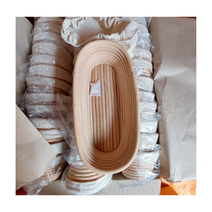 Panier de levage pour pain en rotin naturel de qualité supérieure, fait main, avec tissu en lin pour la cuisson du pain au levain et la levée de la pâte - Product Image 4