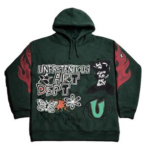 Conjuntos de Sudadera Corta con Capucha y Pantalones Deportivos Acampanados de Felpa de Algodón, Precio Bajo de Fábrica, Logotipo Personalizado Impreso, Chándales en Venta - Product Image 3