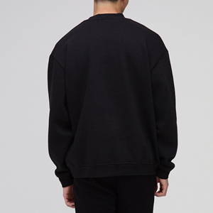 <b>Men</b> Heavyweight Oversized Sweatshirt Brushed Fleece Interior Loose Fit <b>Pullover</b> <b>For</b> Cold Weather Clothing Lines - Product Image 5