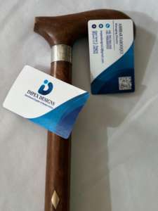 Bâton de marche pliable en bois bâton de marche bouton de randonnée bâton de marche de randonnée - Product Image 5