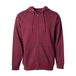 Sudadera con capucha y cremallera con logotipo personalizado unisex, chaqueta informal de algodón 100% de peso pesado para hombre, técnica bordada, temporada de invierno - Product Image 6