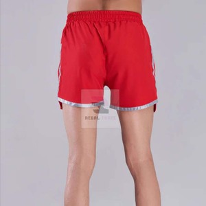 2025 pantalones cortos de gimnasio tejidos ecológicos para hombres antiarrugas de cintura media Casual Fitness sólido elástico OEM servicio al por mayor - Product Image 3