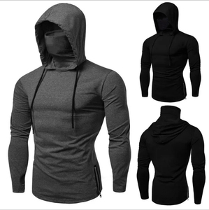 Hoddies personnalisés couleur unie automne Fitness sweat hommes pull mince à capuche à manches longues sweat à capuche Logo personnalisé Hoddies - Product Image 1