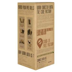 Venta al por mayor 84mm Himalayan Tan UV impreso personalizado cajas de cono de papel bajo MOQ soluciones de embalaje - Product Image 2