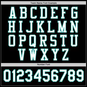 Veste universitaire personnalisée pour hommes en noir blanc Aqua Vintage Streetwear coupe-vent pour l'hiver Style Letterman - Product Image 6