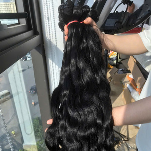 Extensiones de Cabello Camboyano Virgen Ondulado Natural, Trama Doble a Máquina, Pedido al por Mayor, Estilo Ondulado Natural - Product Image 4