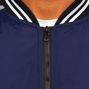 Quantité minimale de commande bas Blouson aviateur coupe-vent Nouveau design Blouson d'aviateur avec impression de logo personnalisé pour hommes en vente en ligne et en vrac - Product Image 4