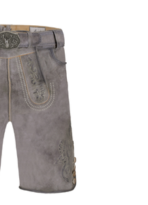 Oktoberfest Bavarian Lederhosen Shorts para hombres Pantalones cortos bordados con patrón recto Cuero de ante de cabra - Product Image 4