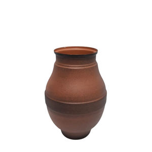 Set of 3 Luxury Style Nordic Iron Flower <b>Vase</b> with Brown Wood <b>Texture</b> Modern Tabletop <b>Vase</b> for Christmas Decoration - Product Image 1