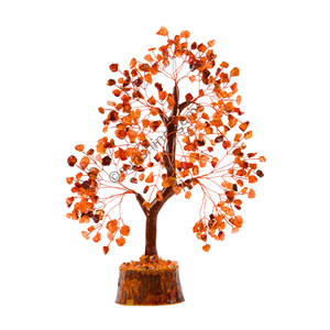 Guérison Naturelle Cornaline 7 Chakra Bijoux Reiki Noël Chanceux Fortune Pierre Précieuse Cristal Arbre De Vie - Product Image 1