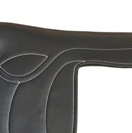 Sillín de caballo de carreras inglés sintético negro más vendido hecho a mano para ejercicio de equitación DE LA India - Product Image 2