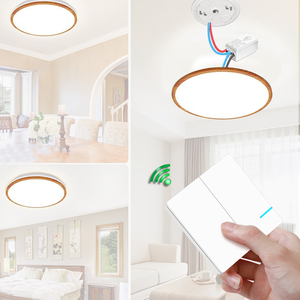 Nhanh chóng cài đặt điều khiển ánh sáng từ xa Kit 433Mhz tường chuyển đổi 2-Gang 10A chống tăng Receiver 1000W LED tương thích - Product Image 1