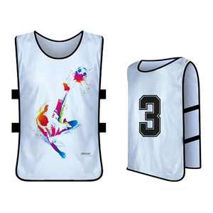 Maillots d'entraînement de football personnalisés pour hommes adultes, en maille polyester à séchage rapide, impression numérique, découpe automatisée, noms de marques d'équipes personnalisés - Product Image 1