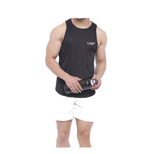 Débardeur sans manches pour hommes Vente en gros OEM Vêtements d'été avec logo personnalisé Vêtements côtelés pour entraînement Gym Fitness Sportswear Grande taille Entraînement - Product Image 1