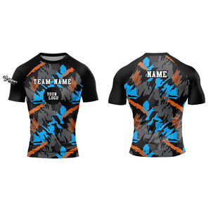 Wholesale Custom Logo Printed <b>Rash</b> <b>Guards</b> Sport Style Fitness wear <b>Rash</b> <b>Guard</b> - Product Image 3