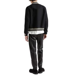 OEM venta al por mayor de alta calidad de los hombres Letterman y baloncesto Bomber chaqueta negra de diseño de logotipo personalizado en blanco de béisbol Varsity chaqueta - Product Image 3