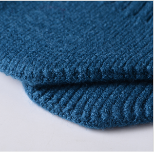 Wholesale Warm Winter 100% Polyester Unisex Casual Jacquard <b>Hat</b> Plain Knitted <b>Beanie</b> Cap Custom Digital Printed Logo Cuffed - Product Image 5