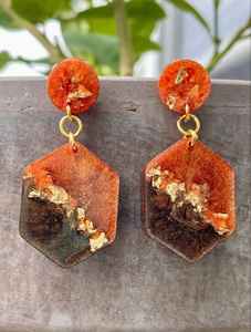 Pendientes de Resina de Moda Deep Galaxy Angel: Elegantes, Impresionantes, Brillantes y Relucientes, Ideales para Estilo Indio y Occidental - Product Image 3