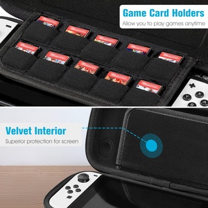 Laudtec Slim EVA Estuche de transporte para Nintendo para Switch OLED Modelo 2021 y Switch 2017 Bolsa de almacenamiento de viaje protectora a prueba de golpes - Product Image 3