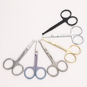 Juego de Tijeras para Cutículas de Acero Inoxidable, Precio de Fábrica, Diseño Curvo y Afilado, Ligeras, Reutilizables, Duraderas, Colores Personalizados, para Manicura - Product Image 1