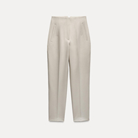Pantalon de Costume Formel Coréen Extensible Respirant Anti-Plis d'Été de Haute Qualité pour Femme en Polyester/Coton