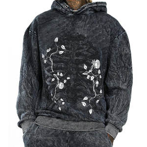 Tracksuit For Man 100% Cotton Hoodie And Jogger Set Cotton Polyester Custom Logo Unisex <b>Jumper</b> Hoodie Set Acid Wash Tracksuits - Product Image 5