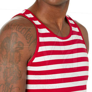 เสื้อกล้ามผู้ชายผ้าฝ้ายสำหรับวิ่งออกกำลังกาย100% ฟิตเนส - Product Image 3