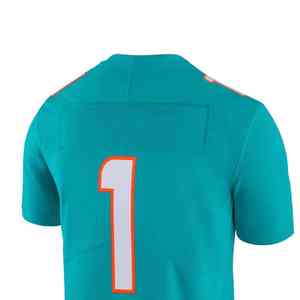 Camiseta de fútbol americano de gran tamaño unisex último estilo ropa de calle superior transpirable de talla grande bajo MOQ camiseta de fútbol americano - Product Image 4