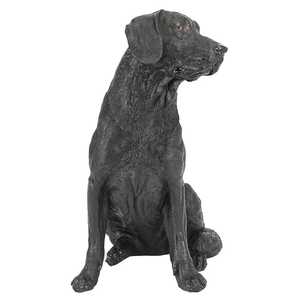 Escultura de perro grande, casa de campo, jardín, estatuilla decorativa de perro, estatua de perro sólida para decoración del hogar al aire libre - Product Image 2