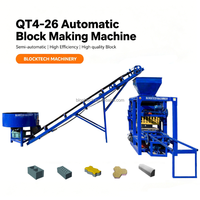 Machine à fabriquer des blocs semi-automatique QT4-26, machine à fabriquer des blocs creux en béton, machine à fabriquer des briques en ciment à vendre