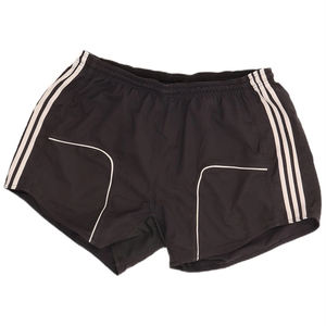 Short de rugby en polyester, couleur brun foncé, short de football de rugby, taille élastique, entrejambe de 3 pouces, short d'équipe de football de rugby - Product Image 3