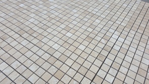 Mosaïque en marbre Cem, pierres de marbre naturel noir, 20x20cm, polies, découpées sur mesure, petits échantillons, modernes, faciles à poser, revêtement mural et de sol, fabriqué en Turquie - Product Image 2