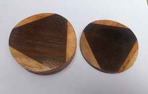 Sous-verre en bois naturel avec logo personnalisé Sous-verres en bois résistant à la chaleur Sous-verres en bois de luxe antidérapants Tapis de placement et coussinets - Product Image 6