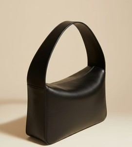 Bolso de Hombro Vintage de Cuero Negro para Mujer, Bolso Minimalista Tipo Hobo, Correa Ajustable, Cierre Estructurado, Resistente al Agua - Product Image 1