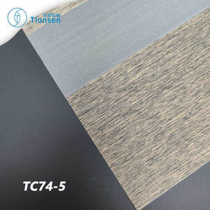 Persianas de Tela de Alta Calidad con Diseño de Rayas Dobles Transparentes y Sólidas, Control Manual <span class=keywords><strong>para</strong></span> <span class=keywords><strong>Ventanas</strong></span> del Hogar - Product Image 4