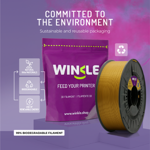 Filament PLA HD WINKLE 2,85 mm 1 kg pour imprimante 3D, tolérance élevée 0,05 mm, compatible lit chauffant 190-230°C, biodégradable, impression facile - Product Image 6