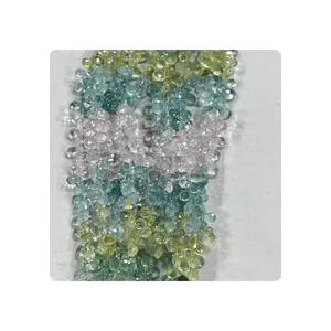 Morganita de Aguamarina Natural de primera calidad facetada Briolette pera forma de gota cuentas de piedras preciosas 8 pulgadas hebra fabricación de joyas - Product Image 1