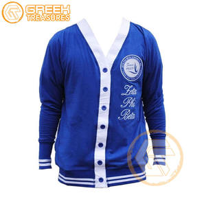 Cárdigan bordado de acrílico Zeta Phi Beta personalizado Sorority de alta calidad, suéteres transpirables griegos más finos para mujer, cárdigans - Product Image 1