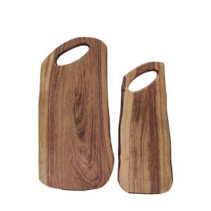 Planche de service en bois d'acacia emballée sur mesure planche à découper et à fromage en bois de résine naturelle pour la cuisine - Product Image 3