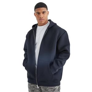 Nouveau design 2025 – Sweat à capuche pour homme en molleton 100 % coton 400 g/m², entièrement zippé, couleur personnalisable, coupe classique, grandes tailles, écologique - Product Image 2