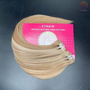 Manufacture de cheveux cheveux raides armure # toast français couleur 18 pouces Super Premium Standard Extension de cheveux humains Bundle - Product Image 5