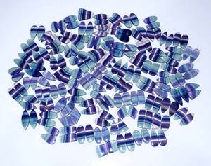 Meilleure Qualité de Cabochons en Fluorite Naturelle en Vrac, Formes Mixtes, Quartz Grade AAA, Tailles Personnalisables pour la Fabrication de Bijoux - Product Image 5