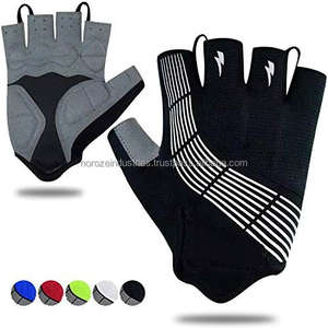 Guantes Deportivos para Ciclismo, Guantes de Bicicleta Acolchados de Medio Dedo, Antideslizantes, Transpirables y Absorbentes de Impactos para Hombre/Mujer - Product Image 5